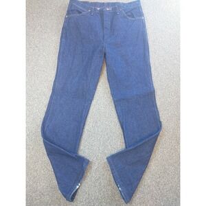 Wrangler 936DEN Jeans 34x31 Dark Blue Denim Pants Chore Western Ranch